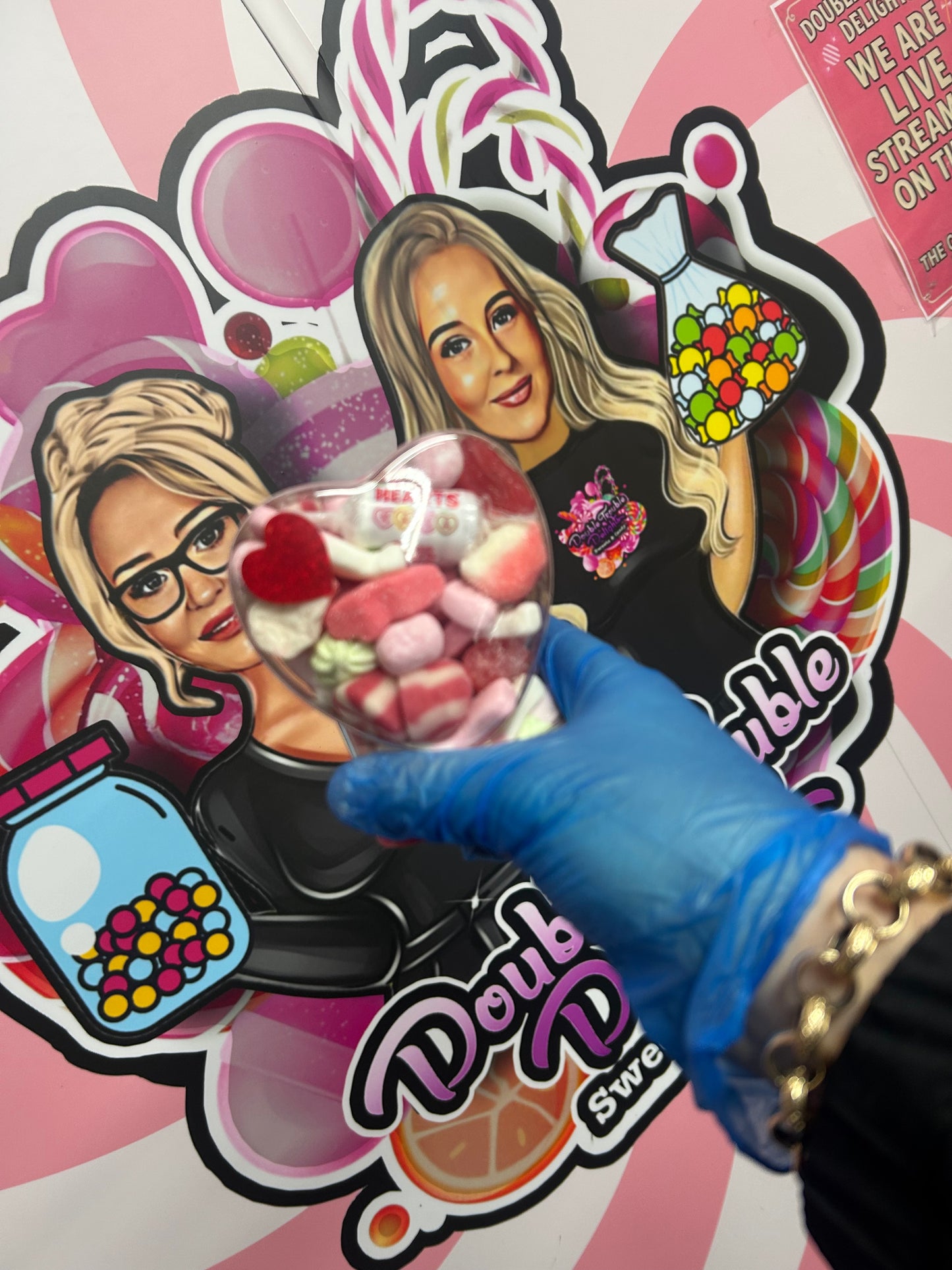 Pink heart with keyring đź’—