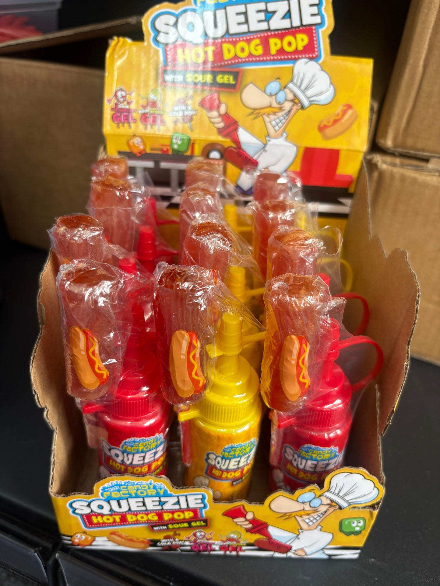1 Squeeze hot dog pop