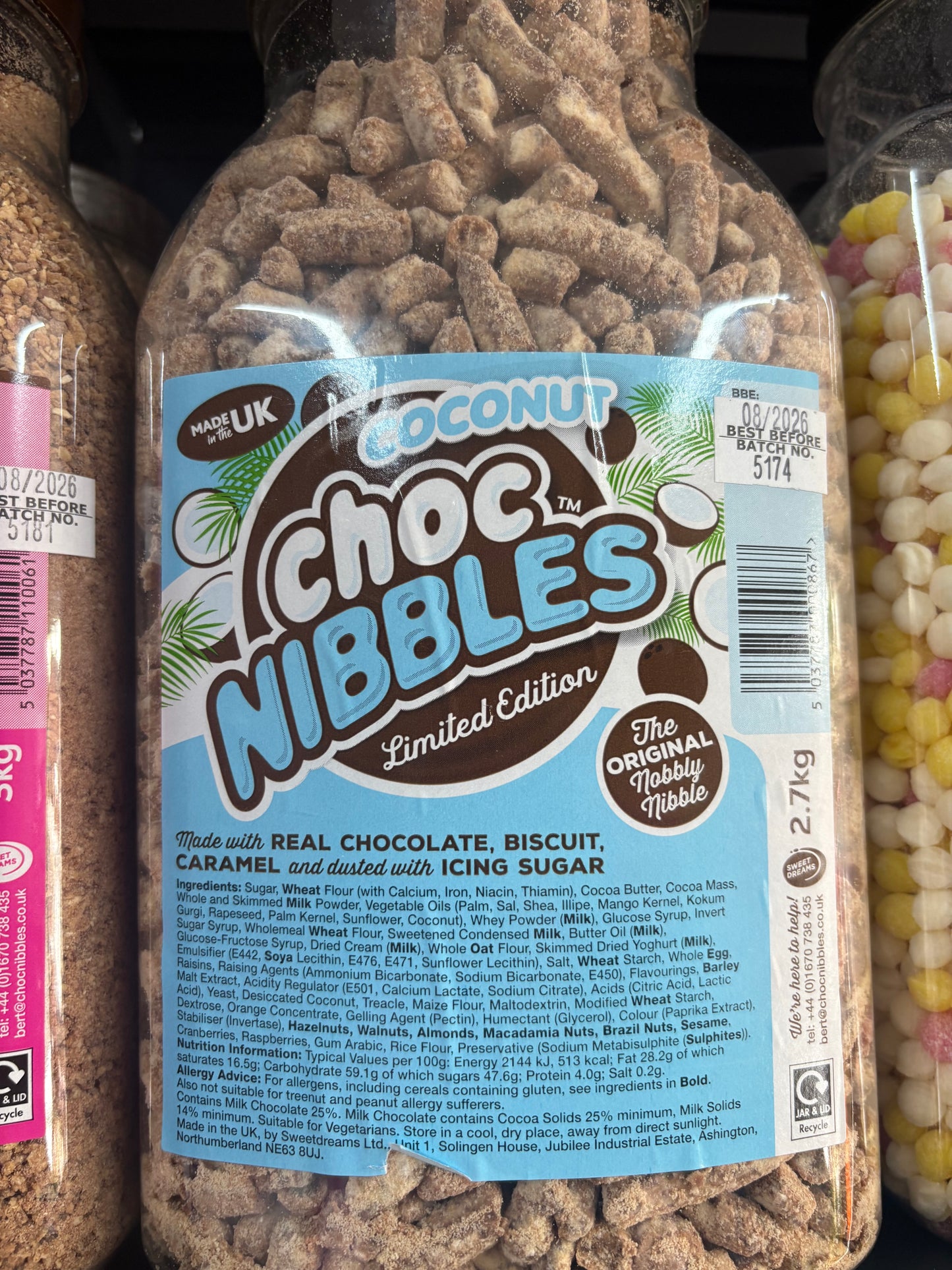 100g coconut choc nibbles