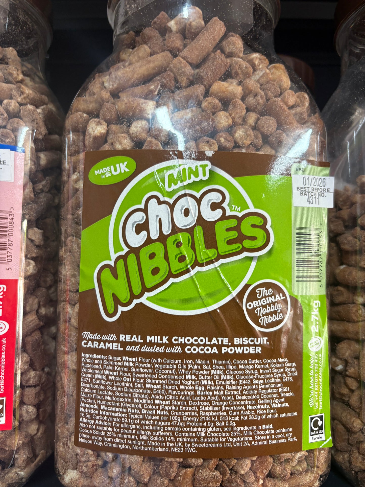 100g Mint choc nibbles