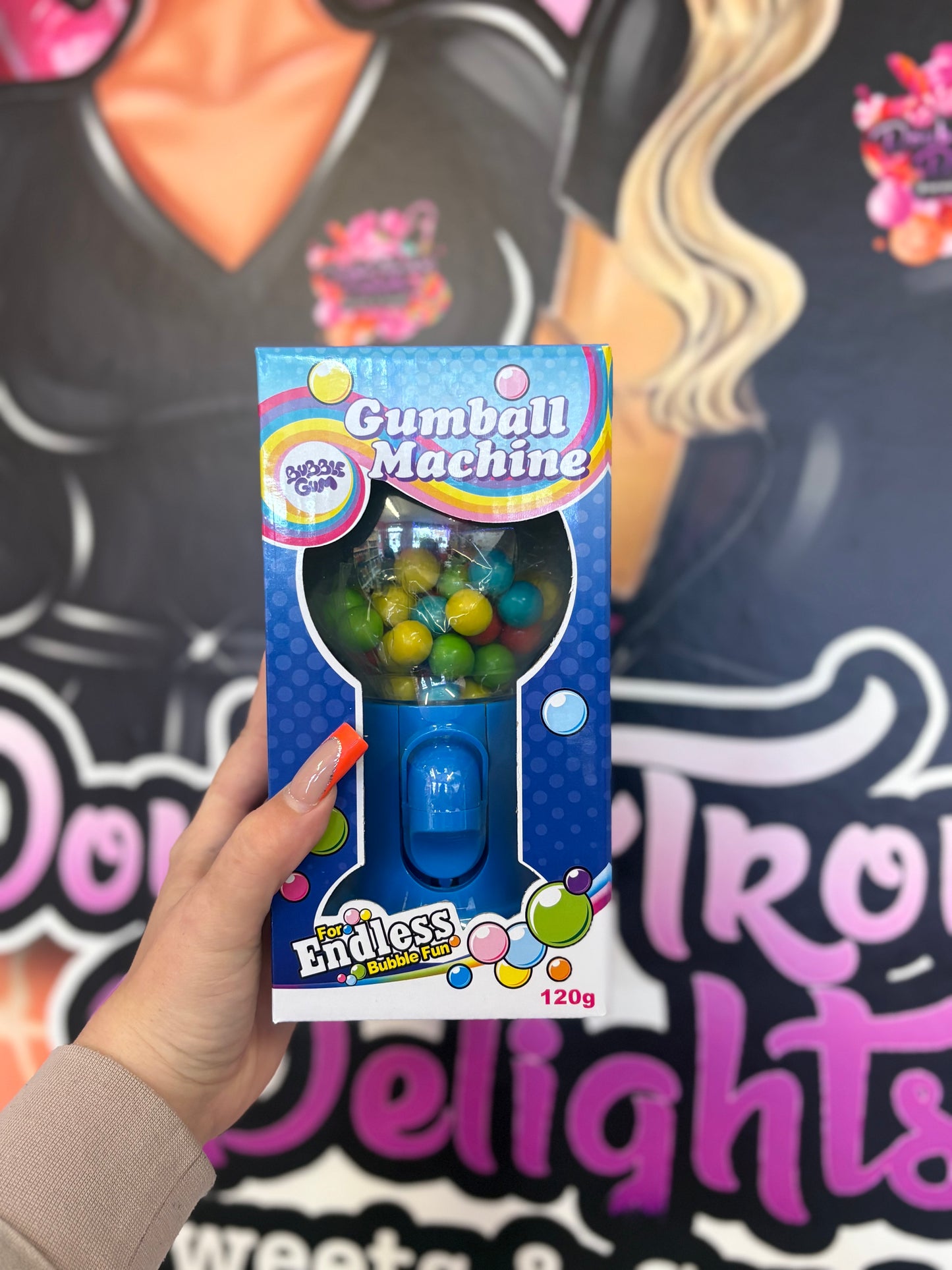 Blue Gumball Machine