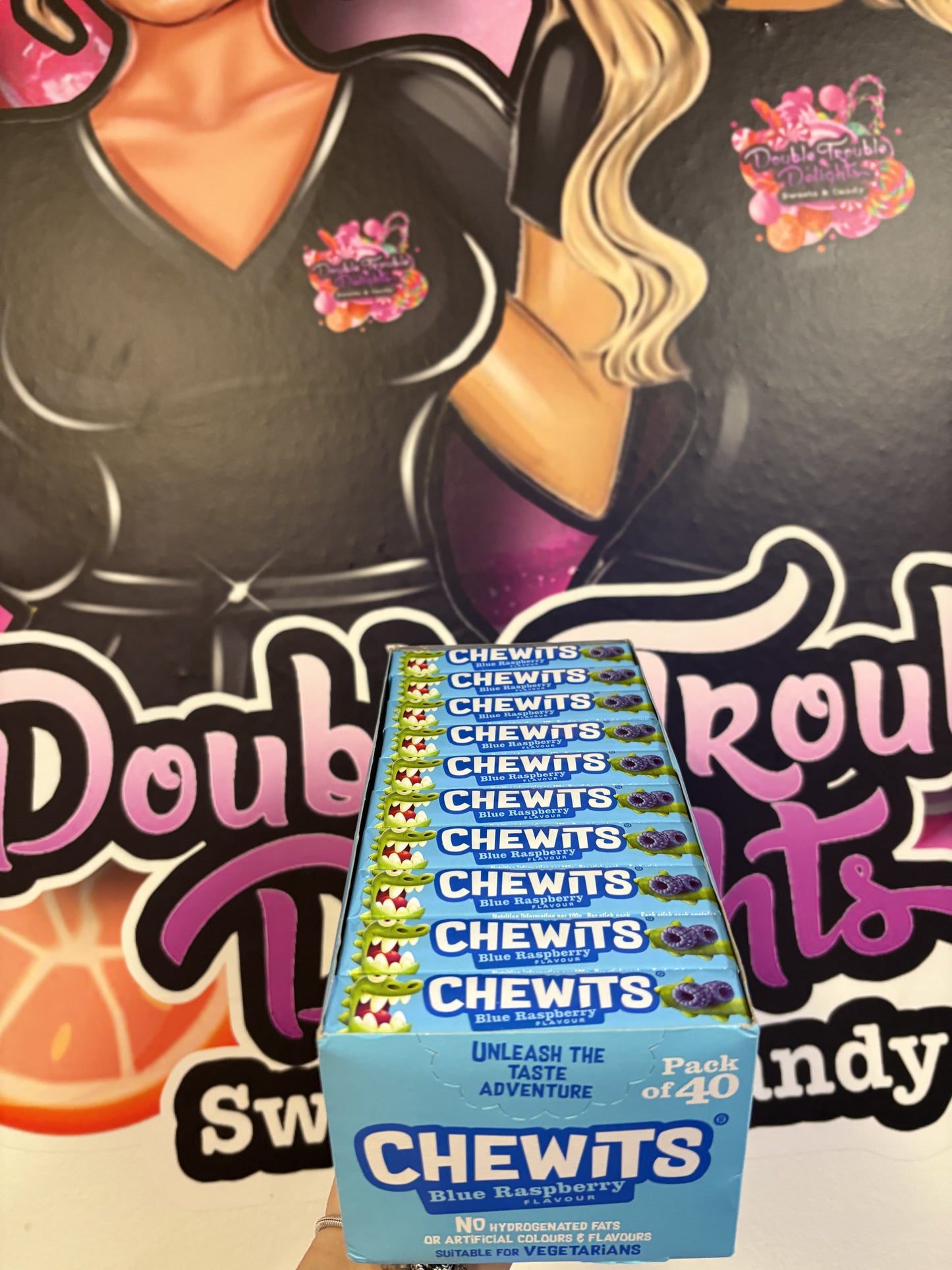 1 pack blue raspberry chewits