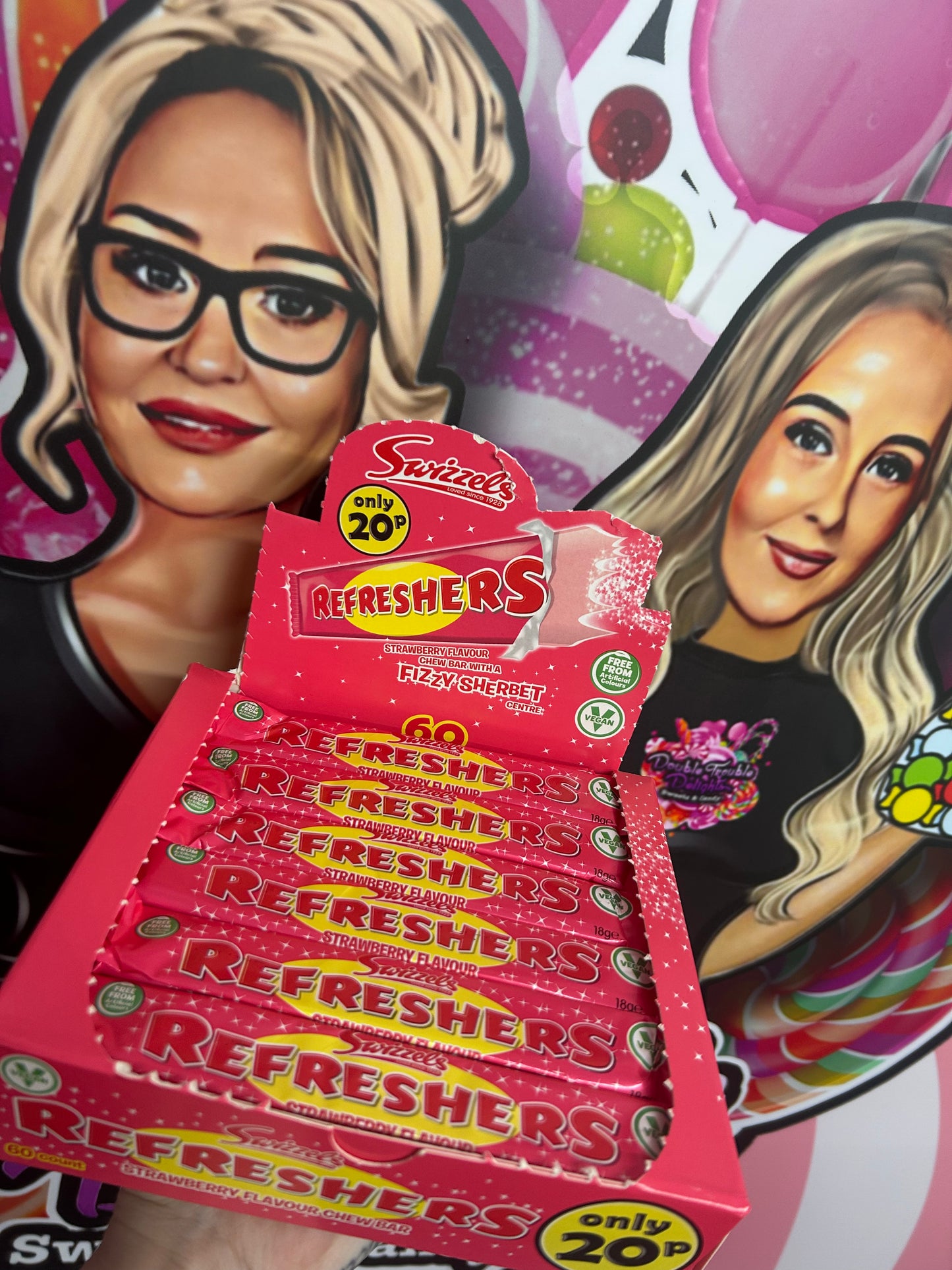Refresher strawberry chew bar