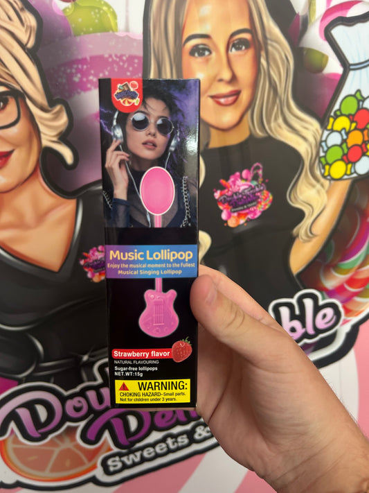 Music lollipop STRAWBERRY