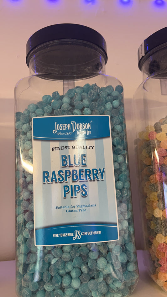 Blue raspberry pips