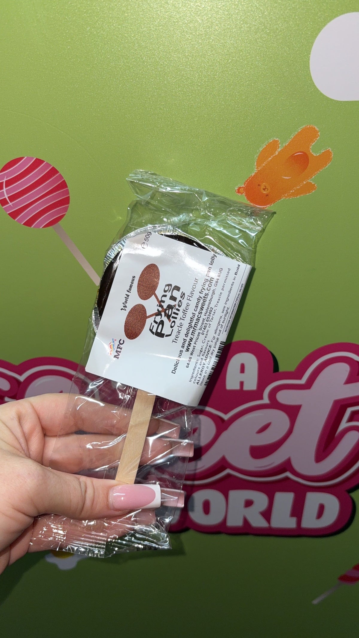 Frying pan lollies